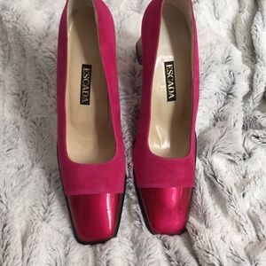 Escada chunky heel pumps